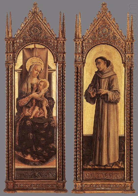 Madonna and Child; St Francis of Assisi dfg, CRIVELLI, Carlo